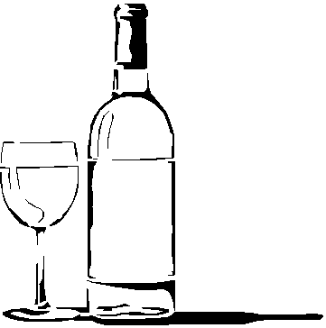 Malvorlage Weinflasche
