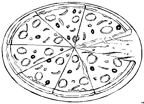 Malvorlage Pizza